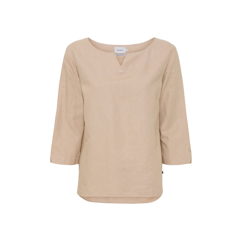 Sea Ranch Corrie 3/4 ærmet T-shirt Langærmet Tee Oxford Tan