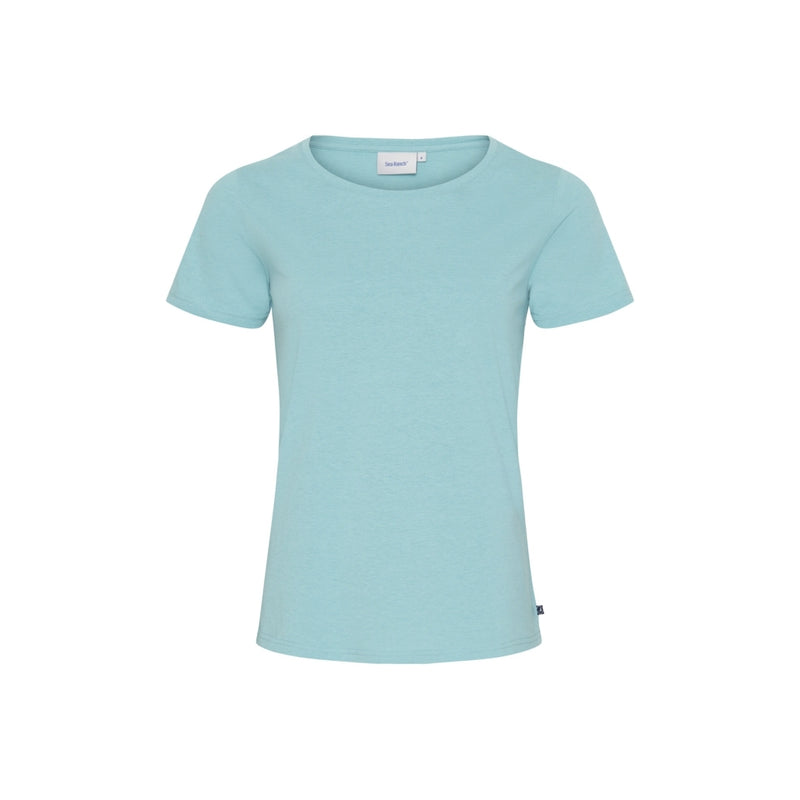 Sea Ranch Cosima Organic Cotton Tee T-shirts Aqua Blå