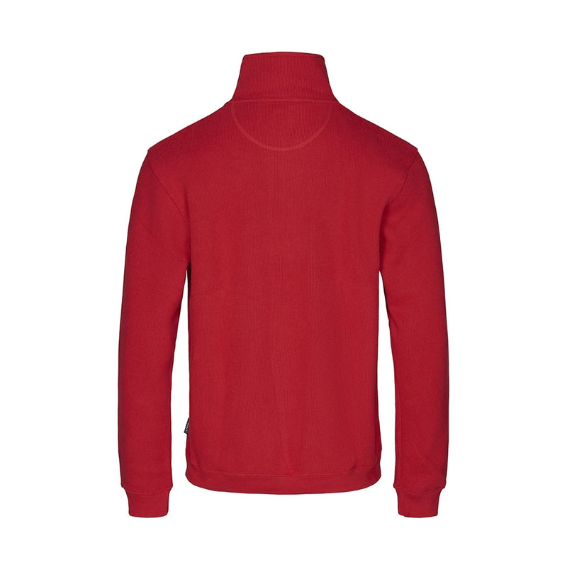 Sea Ranch Cromwell Langærmet Sweater med Lynlås Sweatshirts Stærk Rød