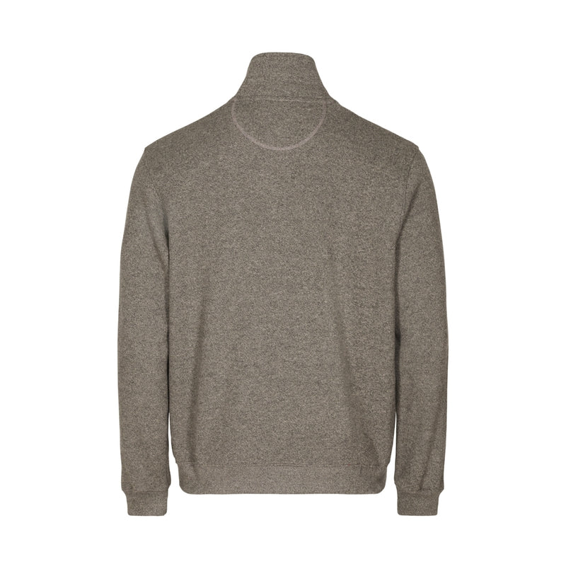 Sea Ranch Cromwell Langærmet Sweater med Lynlås Sweatshirts Olive Melange