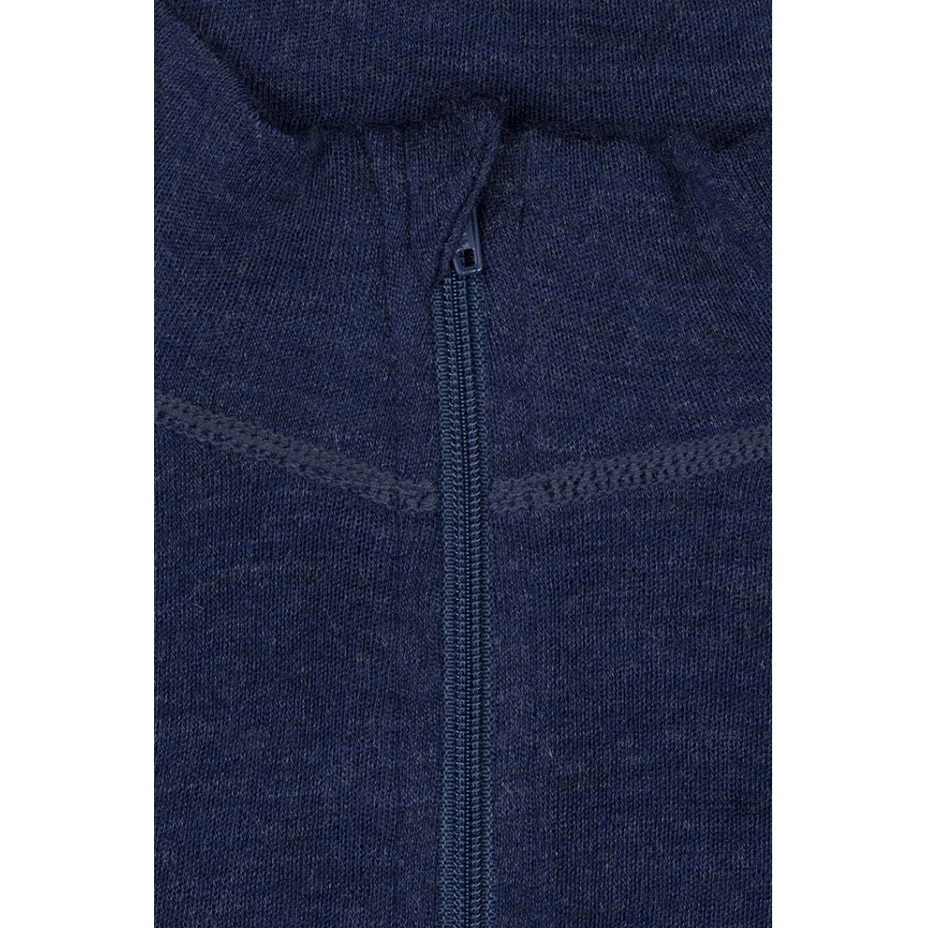 Sea Ranch Dame Merino Uldtrøje med Lynlås Undertøj Navy