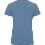 Sea Ranch Dorthea Organic Cotton V-Neck tee T-shirts 4172 Federal Blue