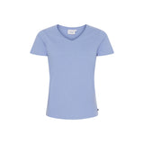 Sea Ranch Dorthea Organic Cotton V-Neck tee T-shirts 4200 Vista Blue