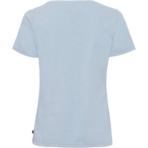 Sea Ranch Dorthea Organic Cotton V-Neck tee T-shirts Pulverblå
