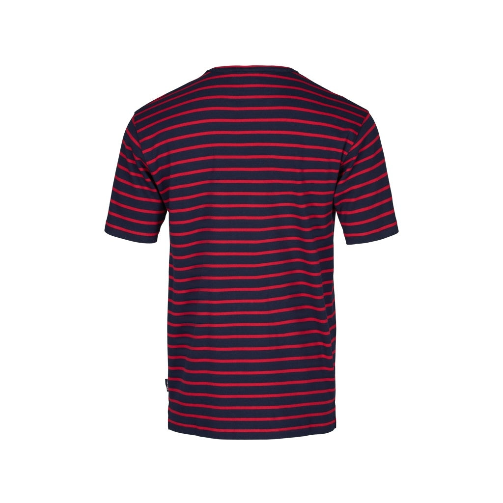 Sea Ranch Ebeltoft Stribet Kortærmet T-shirt T-shirts SR Navy / SR Rød