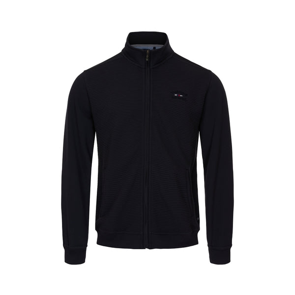 Sea Ranch Garcia Langærmet Sweat Cardigan med Lynlås Sweatshirts Mørk Navy