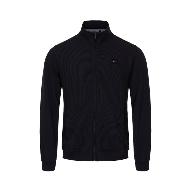 Sea Ranch Garcia Langærmet Sweat Cardigan med Lynlås Sweatshirts Mørk Navy