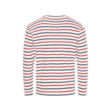 Sea Ranch Grenaa Stribet Langærmet T-shirt Langærmet Tee Pearl/SR Navy/Rød