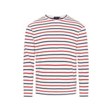 Sea Ranch Grenaa Stribet Langærmet T-shirt Langærmet Tee Pearl/SR Navy/Rød