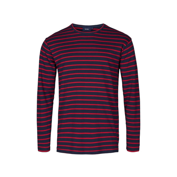 Sea Ranch Grenaa Stribet Langærmet T-shirt Langærmet Tee SR Navy / SR Rød