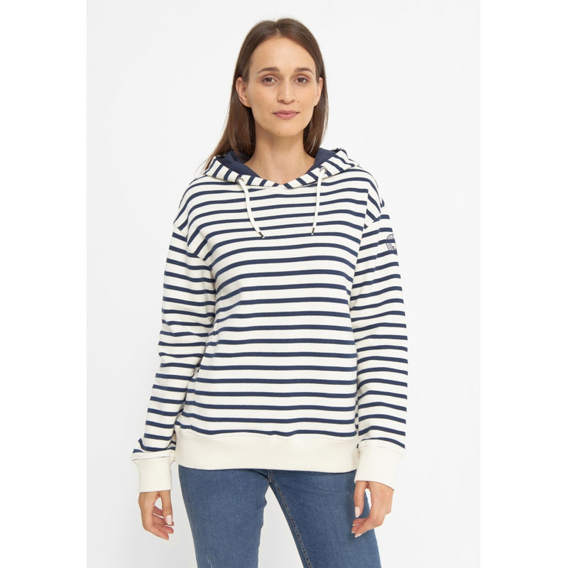 Sea Ranch Holly Hoodie Sweat Sweatshirts Perle/SR Navy