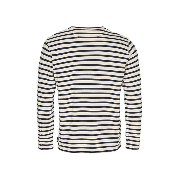 Sea Ranch Hugo Stribet Langærmet T-shirt Langærmet Tee Ecru/SR Navy