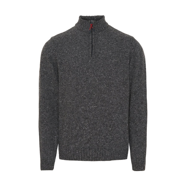 Sea Ranch Hurley Half Zip Knit Strik Grafit Melange