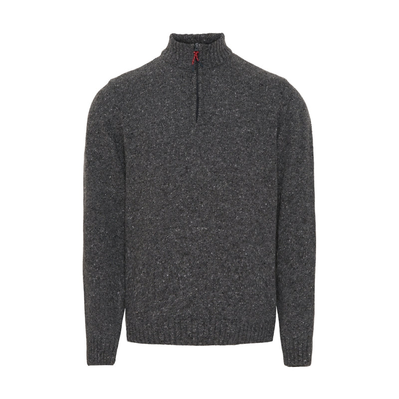 Sea Ranch Hurley Half Zip Knit Strik Grafit Melange