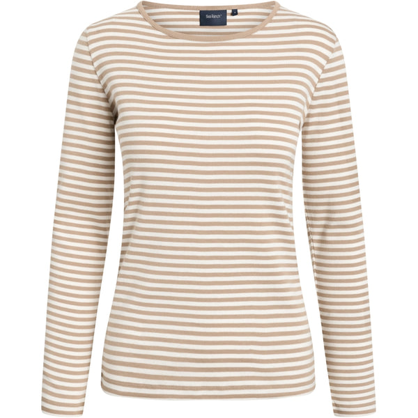 Sea Ranch Josefine Langærmet T-shirt Langærmet Tee 1988 Camel / Pearl