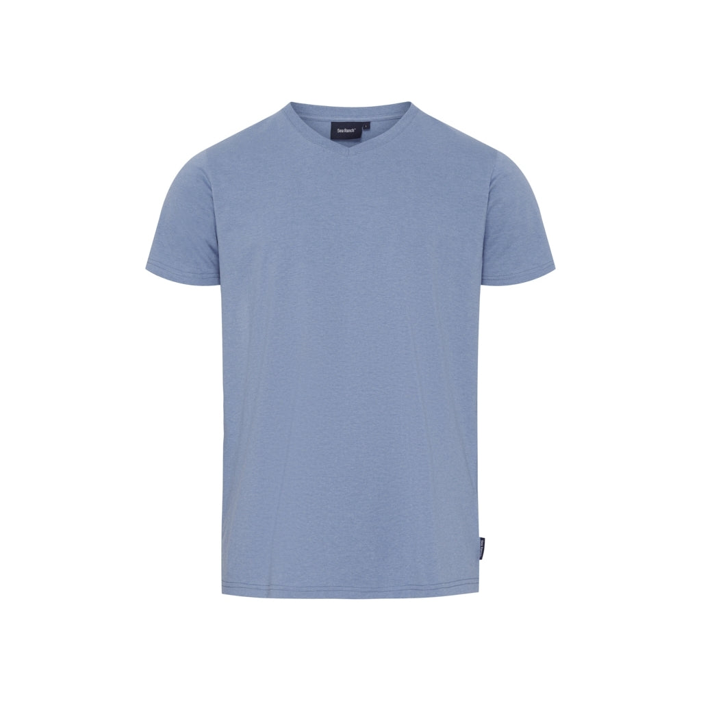 Sea Ranch Juan V-Neck Organic Cotton Tee T-shirts Blå