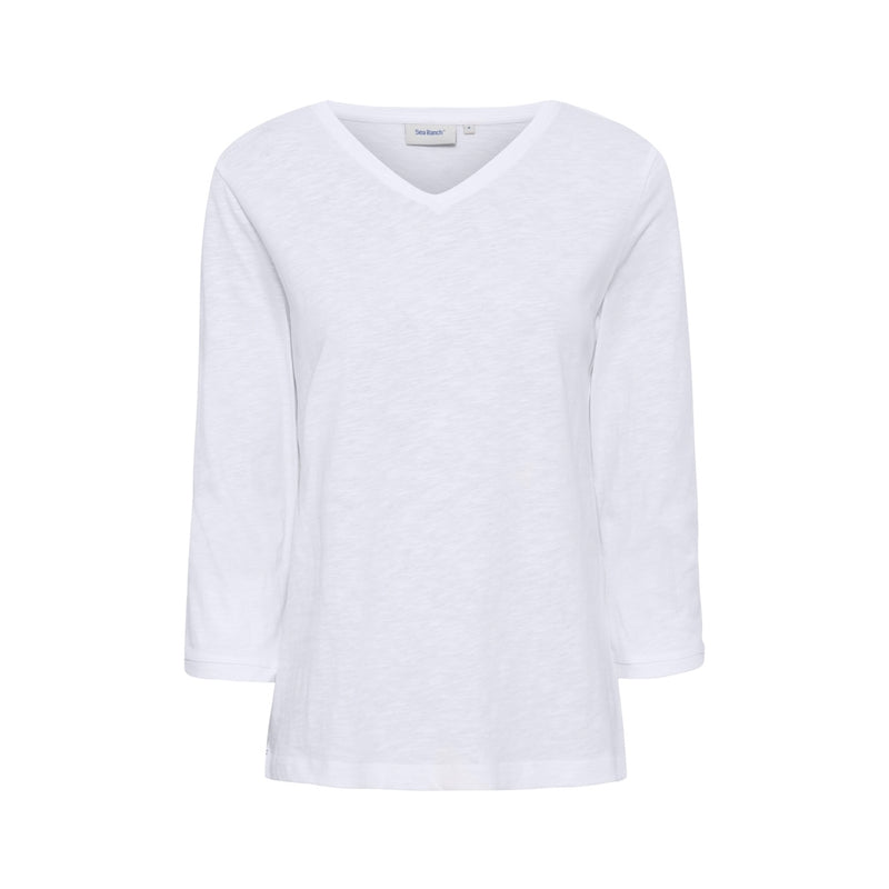 Sea Ranch Kaya 3/4 ærme t-shirt T-shirts Hvid