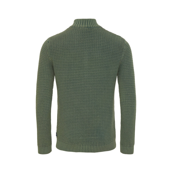 Sea Ranch Lance Knit Half Zip Strik 5026 Duck Green