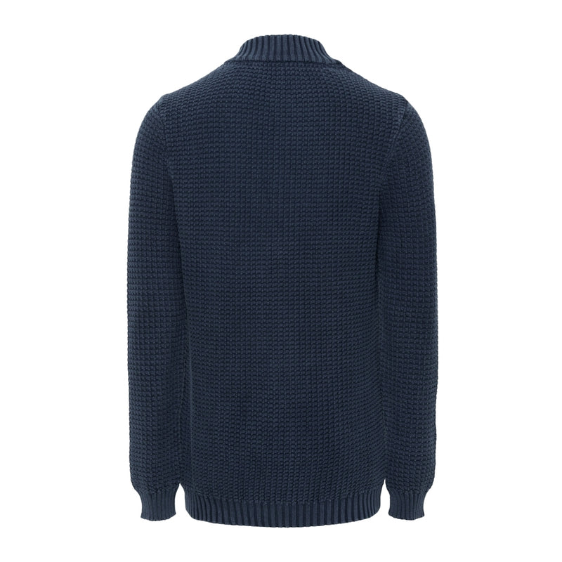 Sea Ranch Lance Knit Half Zip Strik Blå