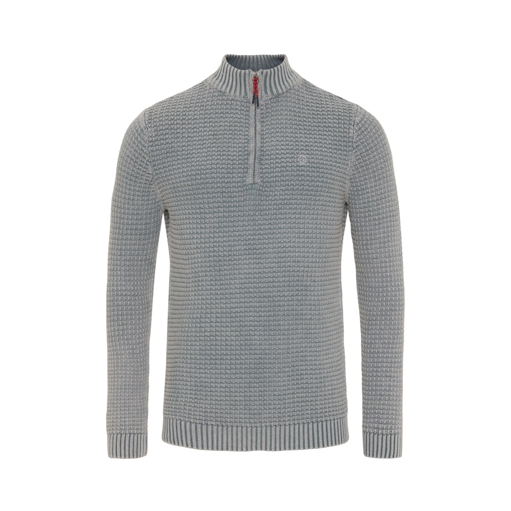 Sea Ranch Lance Knit Half Zip Strik Grå