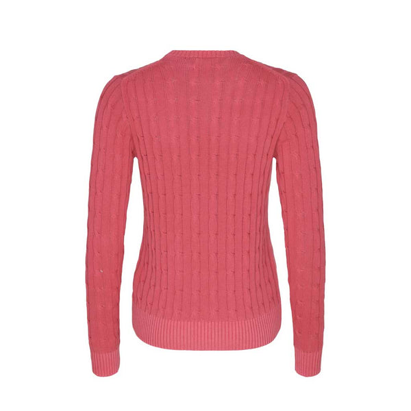 Sea Ranch Leonora Langærmet Strik Sweater Strik Carmine Rosa