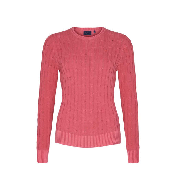 Sea Ranch Leonora Langærmet Strik Sweater Strik Carmine Rosa