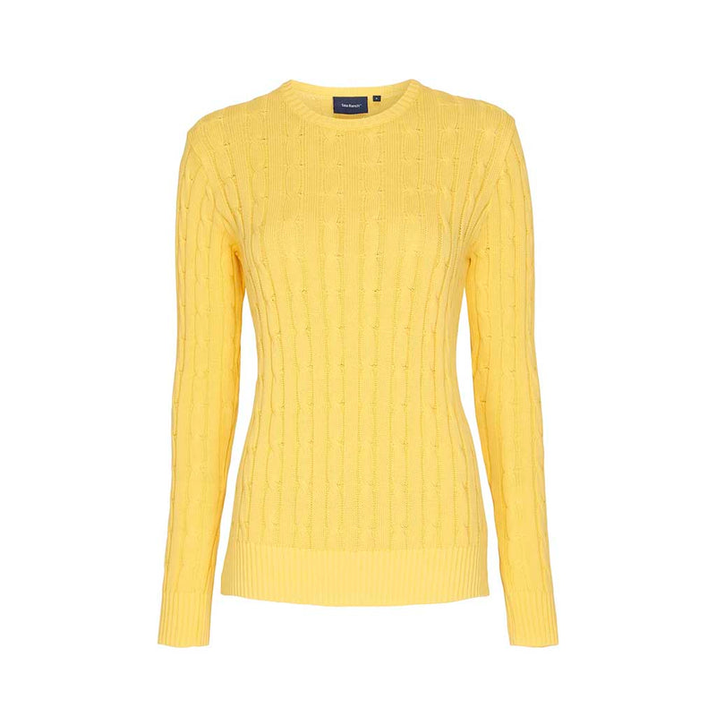 Sea Ranch Leonora Langærmet Strik Sweater Strik Citron