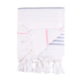Sea Ranch Long Beach Towel Håndklæder 1084 White/Federal Blue