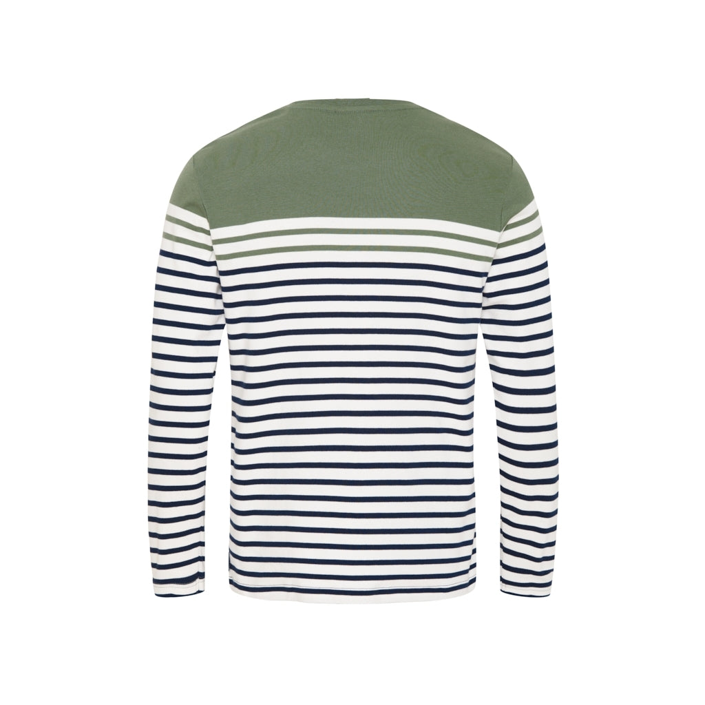 Sea Ranch Louie T-shirt Langærmet Tee 5054 Duck Green / Pearl