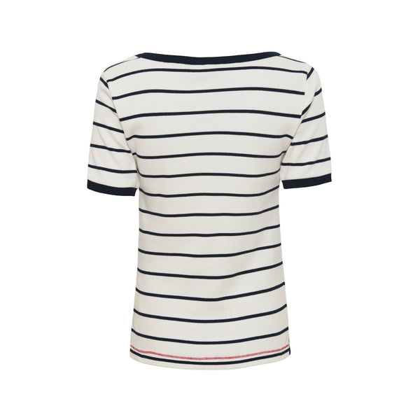 Sea Ranch Mabel T-shirt T-shirts Perle/SR Navy