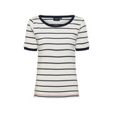 Sea Ranch Mabel T-shirt T-shirts Perle/SR Navy