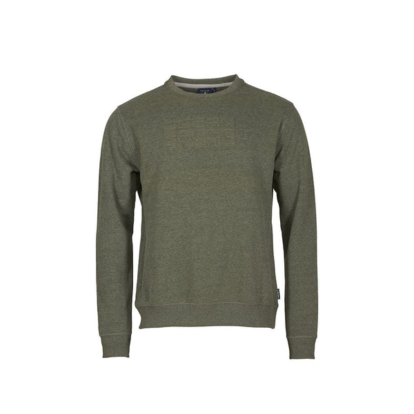 Mads Langærmet Sweater - Grøn Melange