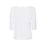 Sea Ranch Marina 3/4 ærme bluse med UV beskyttelse Langærmet Tee Hvid