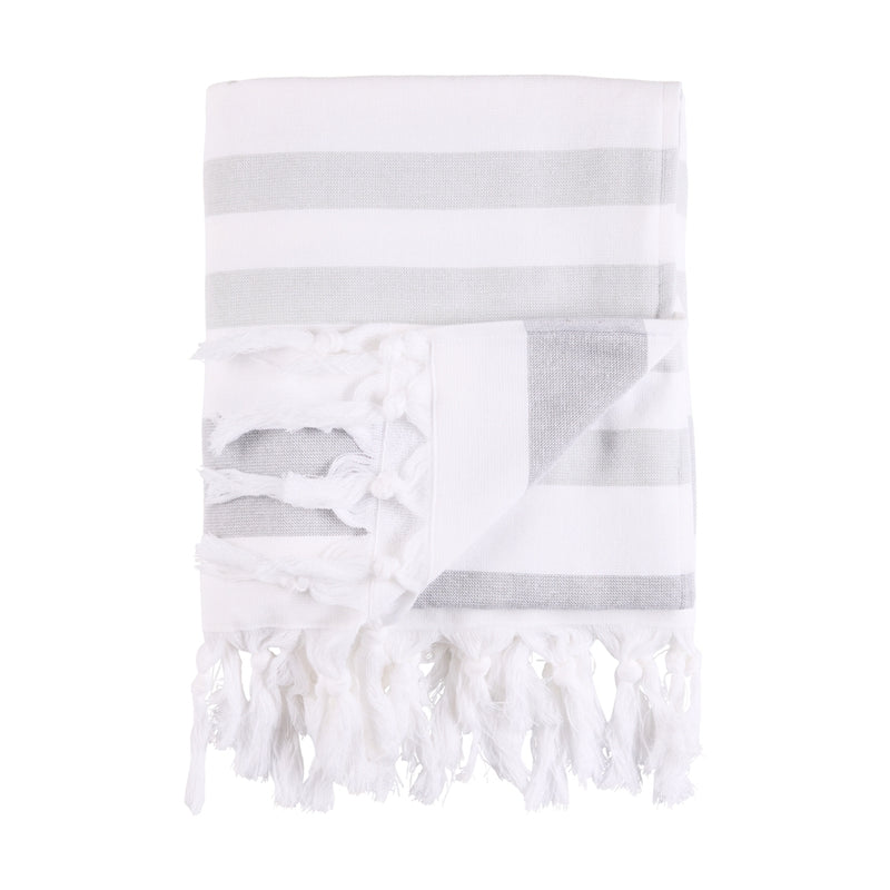 Sea Ranch Miami Beach Towel Håndklæder 9041 Mid Grey/White