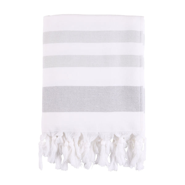 Sea Ranch Miami Beach Towel Håndklæder 9041 Mid Grey/White