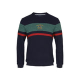 Sea Ranch Miki Retro Langærmet Sweater Sweatshirts SR Navy/Grøn