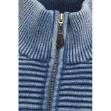 Sea Ranch Morgan Langærmet Sweater med Lynlås Sweatshirts Himmelvask