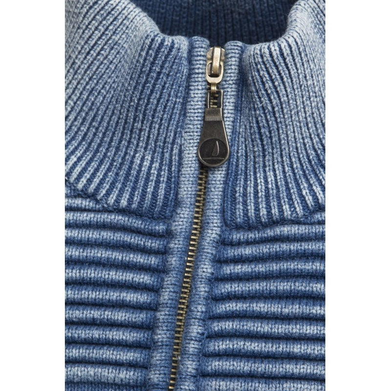 Sea Ranch Morgan Langærmet Sweater med Lynlås Sweatshirts Himmelvask