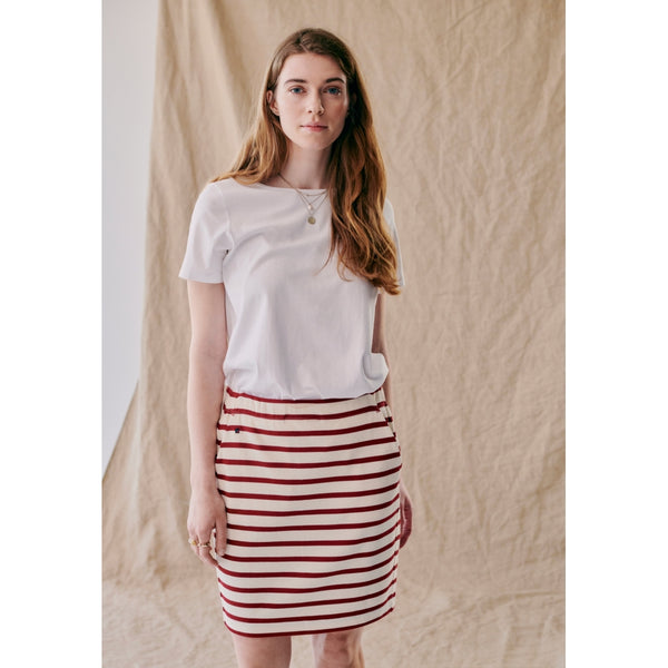 Redgreen Women Nabila Skirt Nederdele 147 Dark Red Stripe