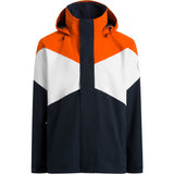 Sea Ranch Nikolai Colour Block Jacket Jackets and Coats Orange/Hvid/Mørk Navy