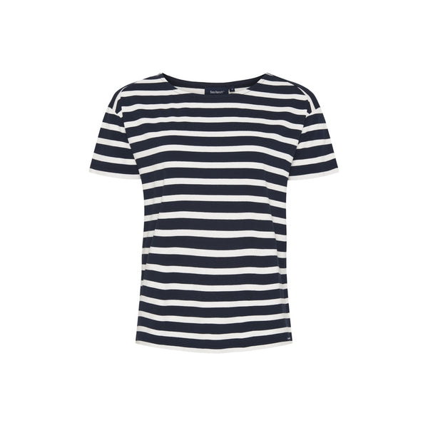 Sea Ranch Nova Stribet Kortærmet T-shirt T-shirts Mørk Navy/Pearl