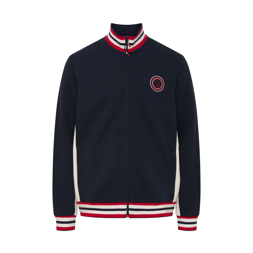 Sea Ranch Paul Sweat Zip Sweatshirts Mørk Navy/Pearl