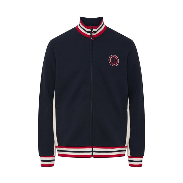 Sea Ranch Paul Sweat Zip Sweatshirts Mørk Navy/Pearl