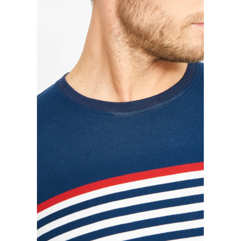Sea Ranch Hauge Long sleeve Striped Tee Langærmet Tee SR Navy/SR Rød/Pearl