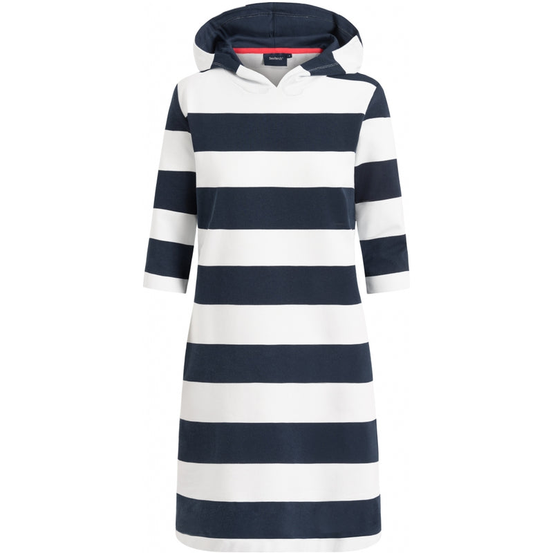 Sea Ranch Ronja Stribet 3/4 Ærmet Sweat Kjole Dresses / Shirts SR Navy/Pearl