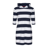 Sea Ranch Ronja Stribet 3/4 Ærmet Sweat Kjole Dresses / Shirts SR Navy/Pearl