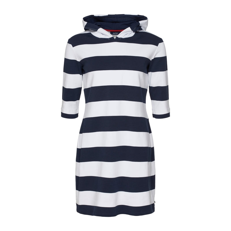 Sea Ranch Ronja Stribet 3/4 Ærmet Sweat Kjole Dresses / Shirts SR Navy/Pearl