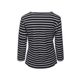 Sea Ranch Santi Stribet Langærmet T-shirt Langærmet Tee SR Navy/Ecru