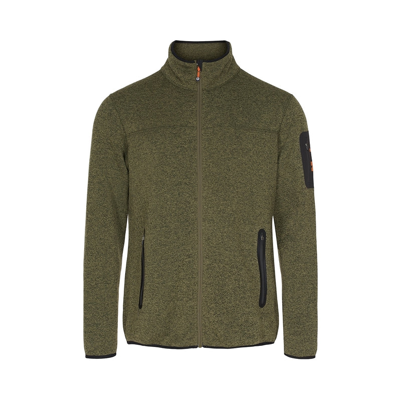 Sea Ranch Sidney Fleece Jakke Fleece Mørke Olive Grøn Melange