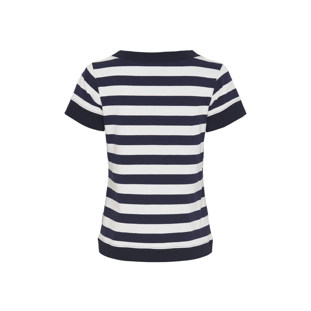 Sea Ranch Tonnere Stribet Kortærmet T-shirt T-shirts SR navy/Pearl/SR Navy